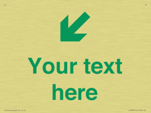 Custom Safe Condition inverse: Green Down left right arrow